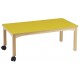 Table rectangle 120 * 60 cm