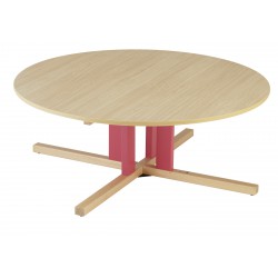 Table ronde avec pied central