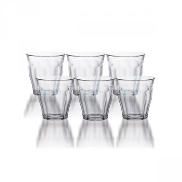 LOT DE 6 VERRES TRADITIONNEL 9 CL DURALEX