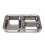 Plateau 3 compartiments Inox