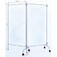 LOT DE 6 CLOISONS MOBILE TRANSPARENTE