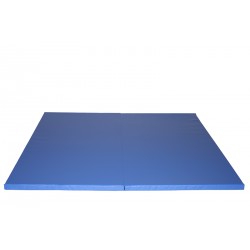 Tapis pliant en 2 parties 300 x 100 cm Bleu