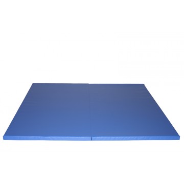 Tapis pliant en 2 parties 300 x 100 cm Bleu