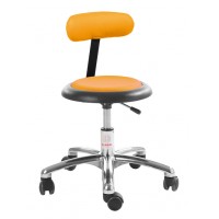 Tabouret Micro Alu avec dossier