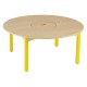 Table ronde 102 cm avec bac central