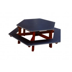 Table hexagonale 45 cm