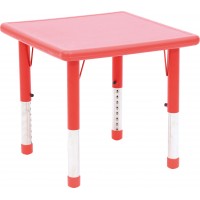 Table Plastique Carré réglable crèche / maternelle