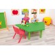 Table Plastique Trapèze réglable crèche / maternelle