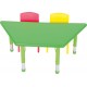 Table Plastique Trapèze réglable crèche / maternelle