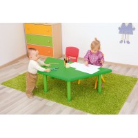 Table Plastique Trapèze réglable crèche / maternelle