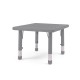 Table Plastique Carré Gris