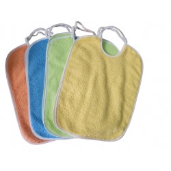Lot de 6 bavoirs à élastique 35 x 50 cm