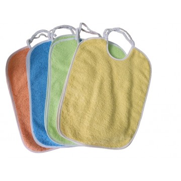 Lot de 6 bavoirs à élastique 35 x 50 cm