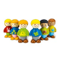 Set de personnages en bois PEFC