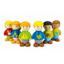 Set de personnages en bois PEFC