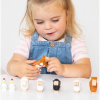 Set d'animaux en bois PEFC