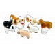 Set d'animaux en bois PEFC